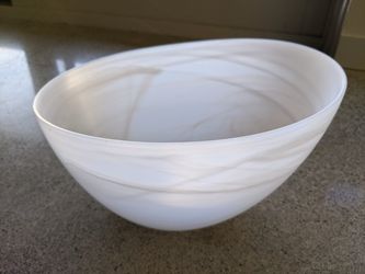 Immaculate Asymmetrical Translucent White Bowl