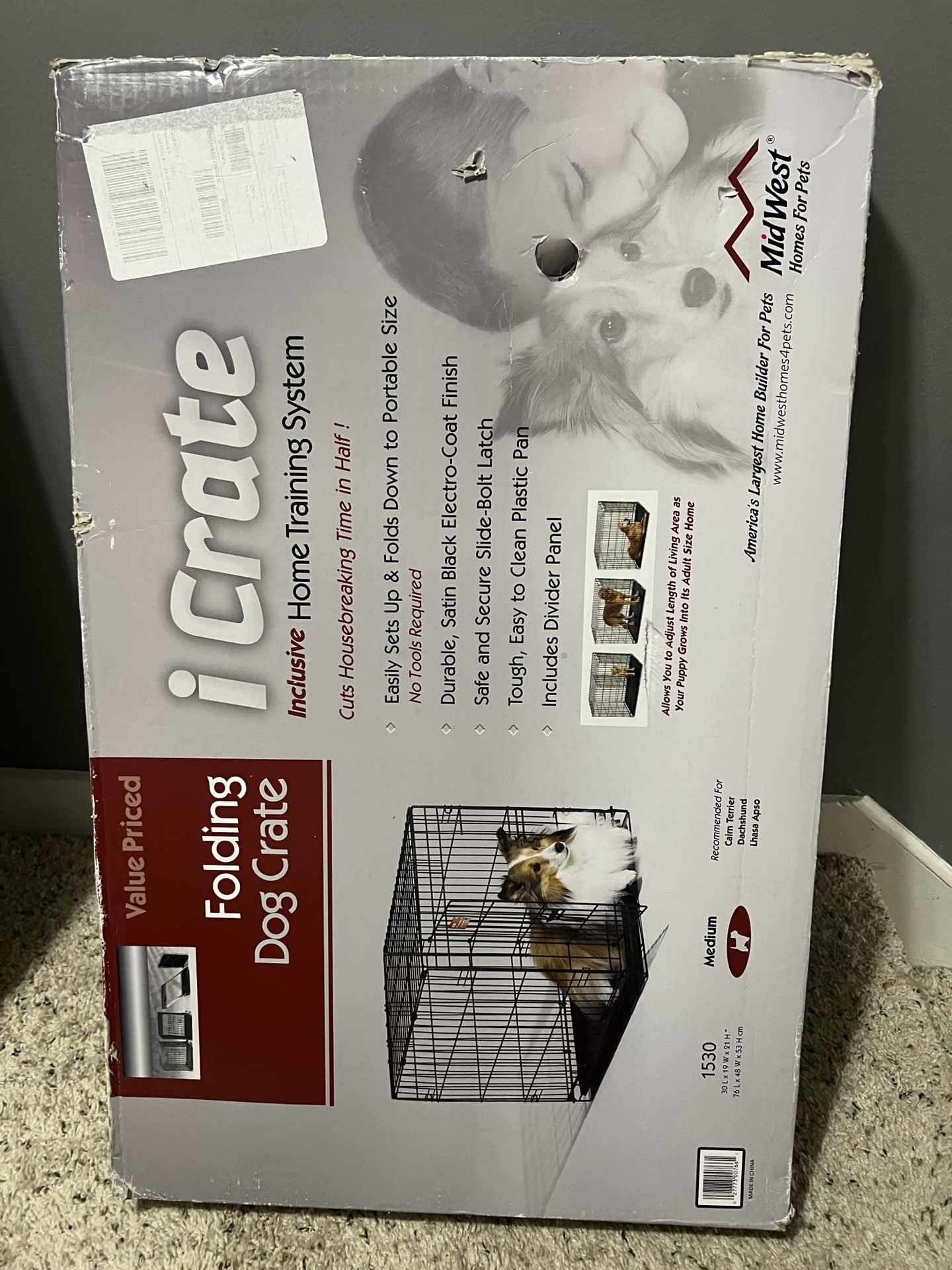 NIB Medium Dog Crate $50