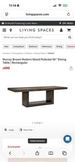 Pedestal Design Table 