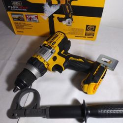 DEWALT Hammer Drill DCD999 20V MAX XR Lithium-Ion Brushless 1/2 Compact Drill/Driver Flex Volt
