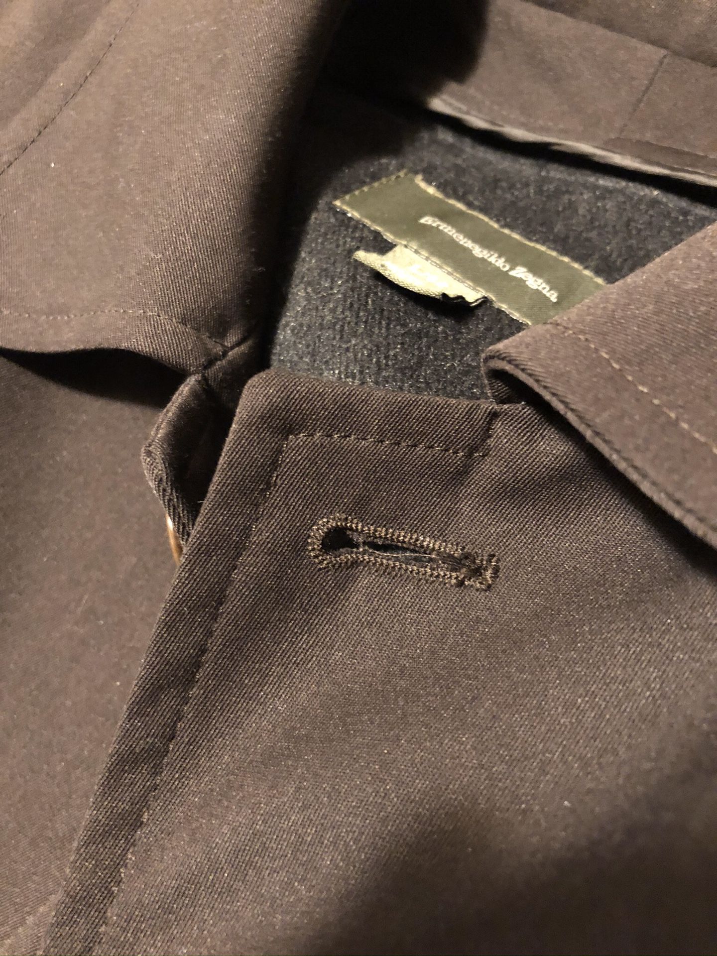 Zegna Cashmere Lined Coat L