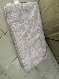 Pink Sealy Ortho Rest baby crib and toddler mattress