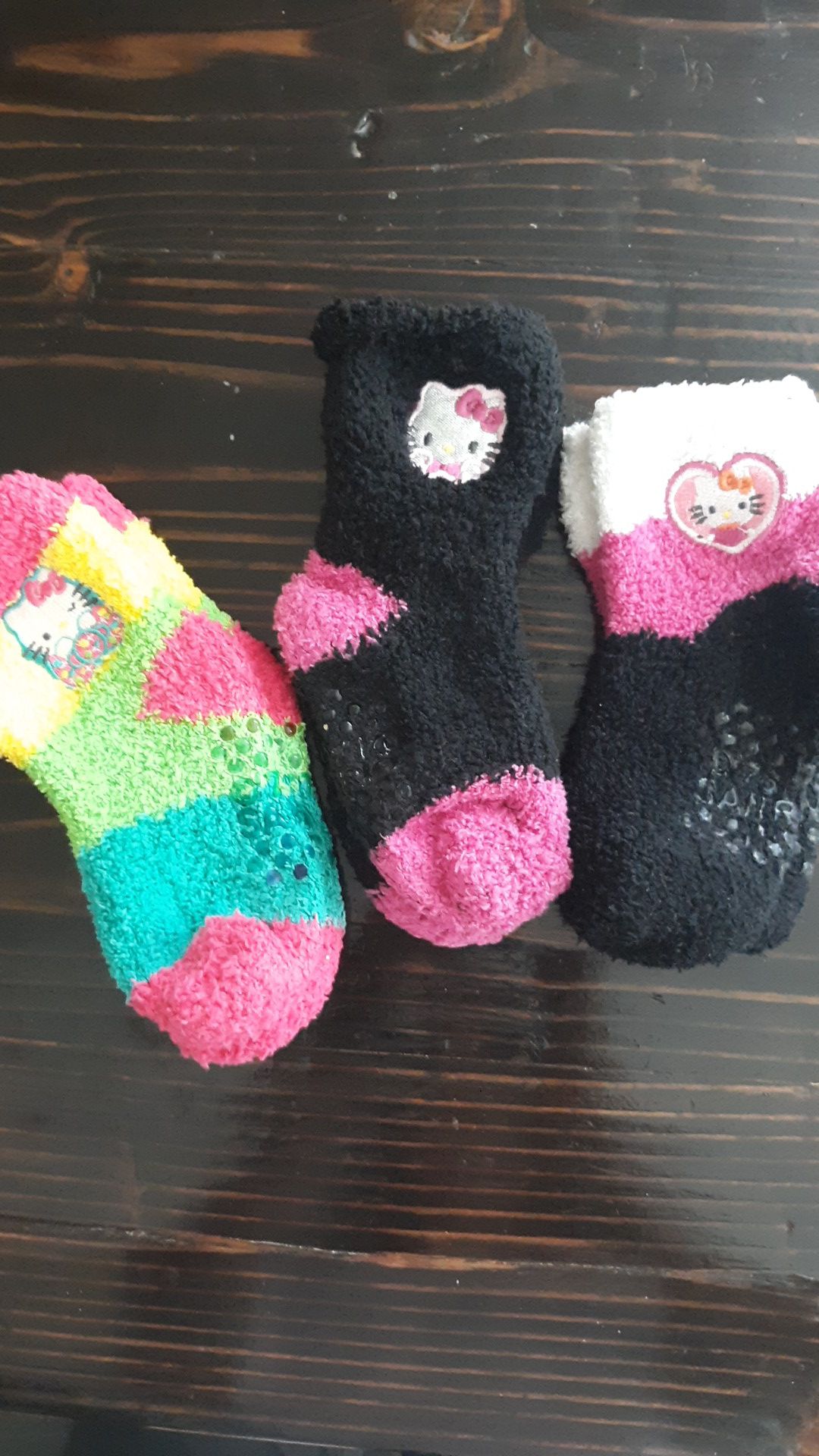 3 pairs cozy Hello Kitty socks
