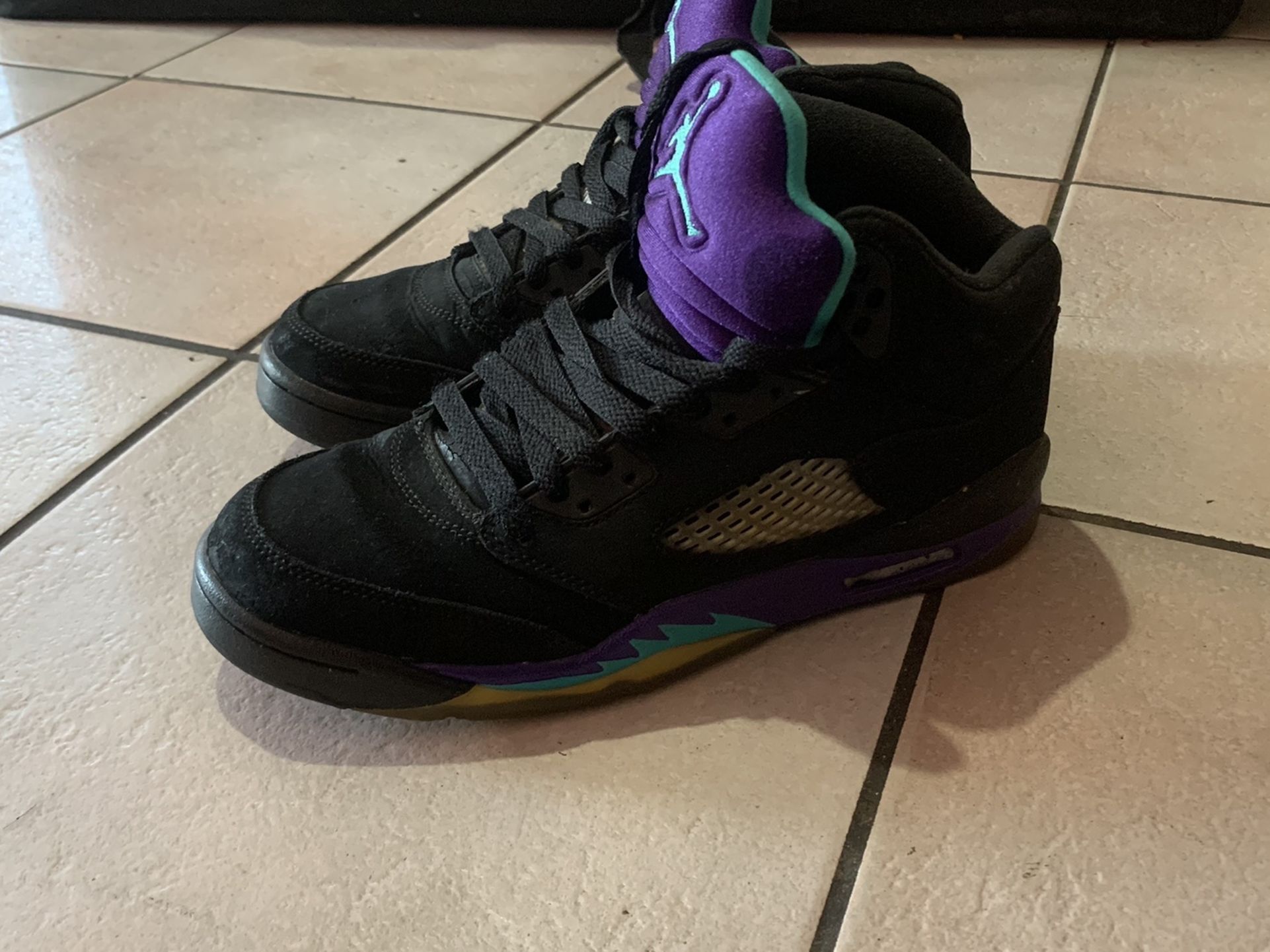 Air Jordan Retro 5 Grapes Size 7