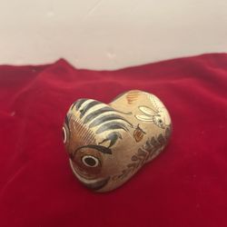 Vintage Tonala Cat Figurine Folk Art