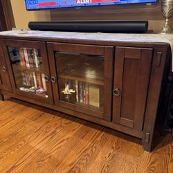 Wood TV Stand / Media Console – $220