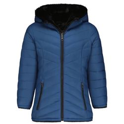 Steve Madden Girl's  Parka Jacket YOUTH Reversible Hooded Quilted Puffer (7/8) S