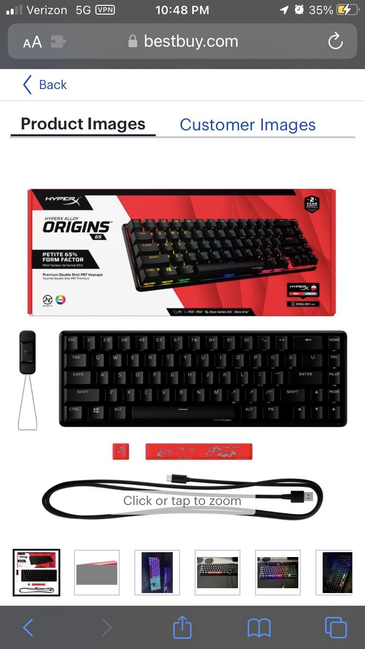 High Quality Led Keyboard With  Red Switches