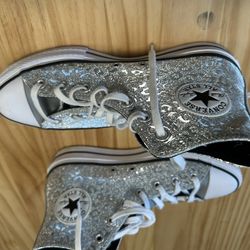 Women’s Metallic Leopard Converse