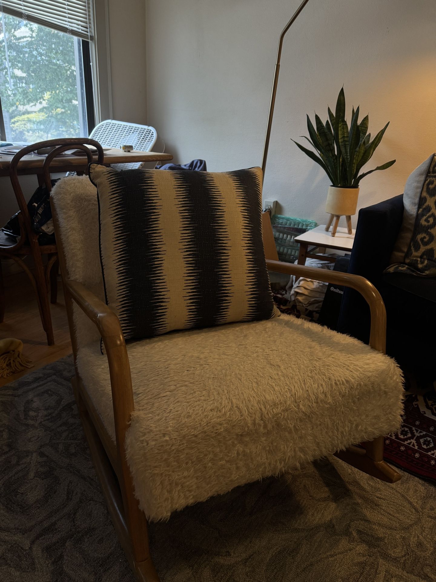 Cozy Shearling Rocking Chair - OBO - $125 (West Seattle)