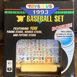 Toys 'R' Us Topps Baseball 1993 Set 100 Cards & Master Photos