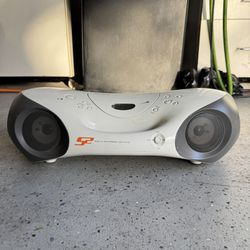Sony ZS-X10 CD Player Boombox AM/FM CD-R/RW 3.5mm/Headphone White/Gray