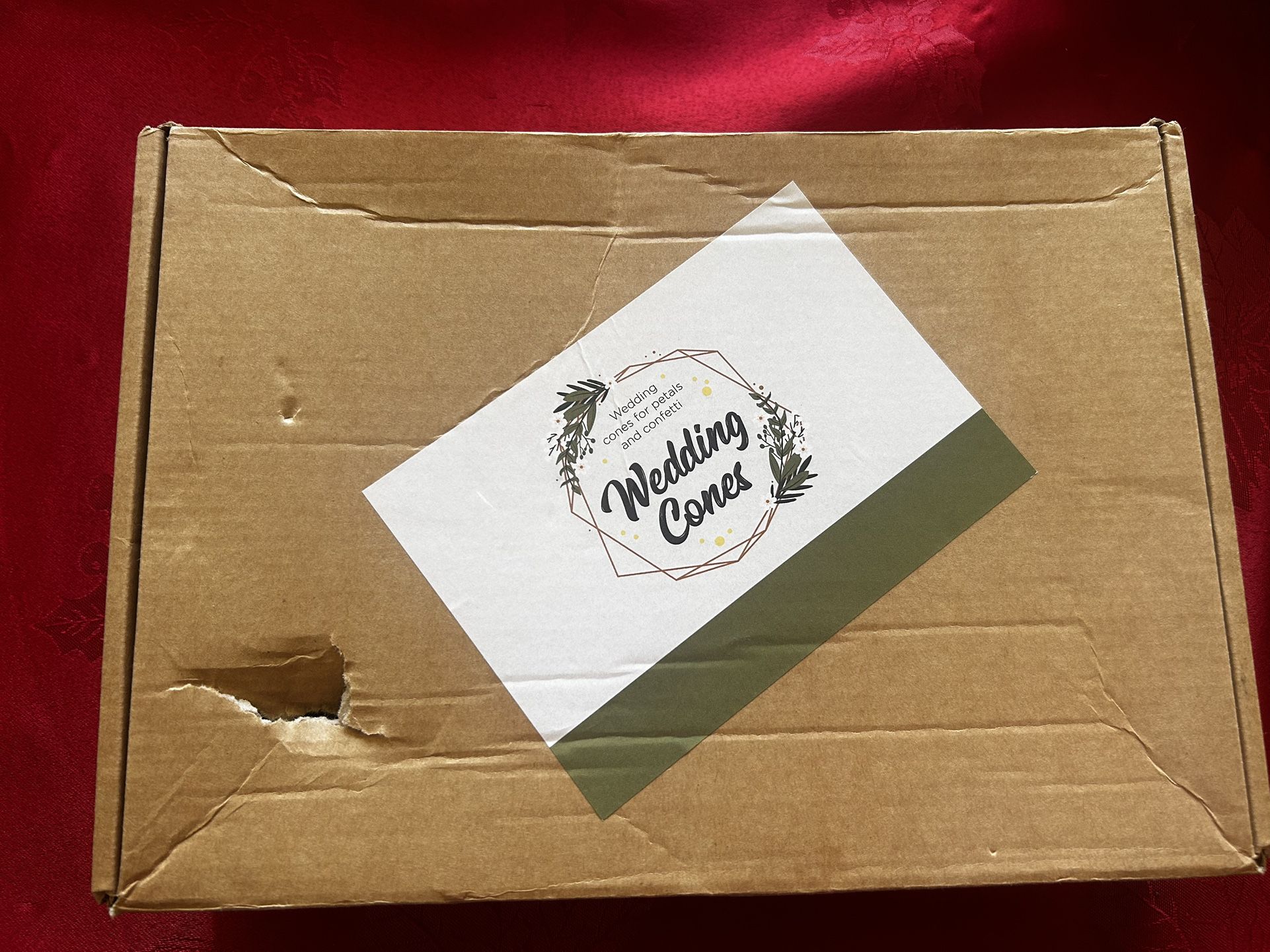 Wedding cones