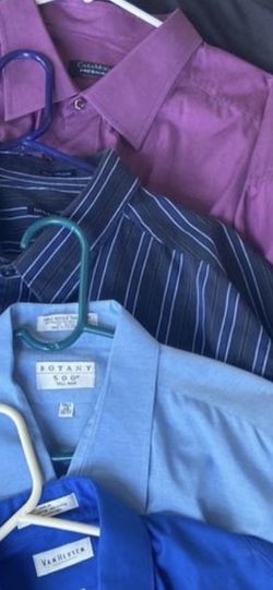 Size 19-19 1/2 Dress Shirts Name Brand