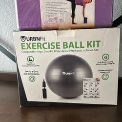 Exercise Ball And Yoga Block