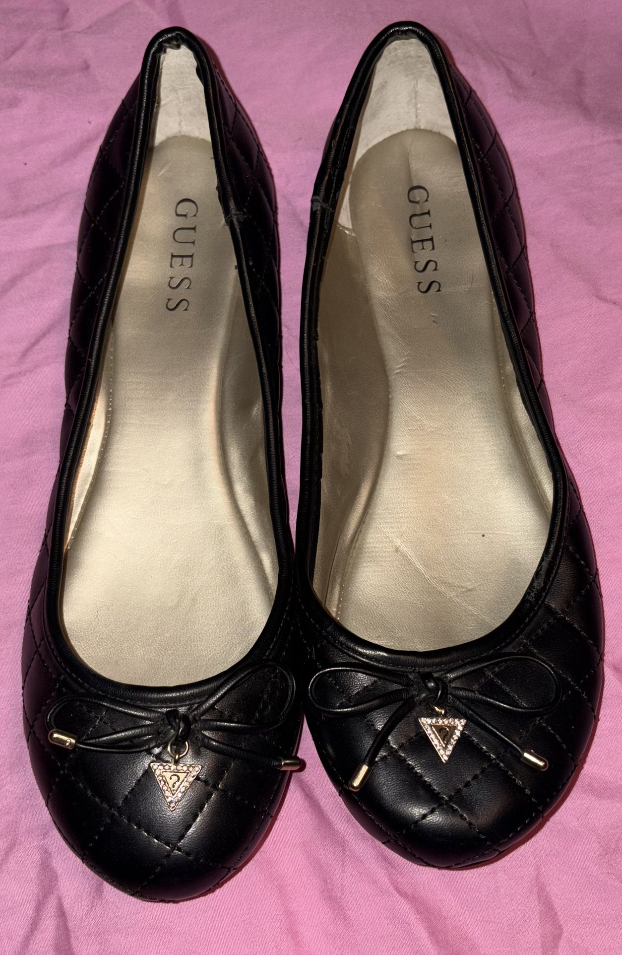 Guess Black Flats Size 9.5.
