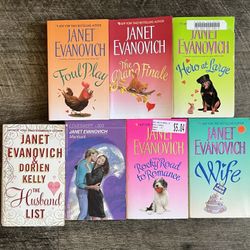 Janet Evanovich Early Romance Books (Lot of 7)