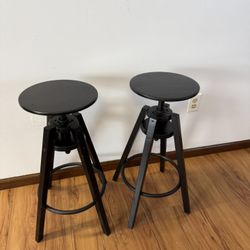 DALFRED Bar stool, black, 24 3/4-29 1/8 "  In Great Condition 