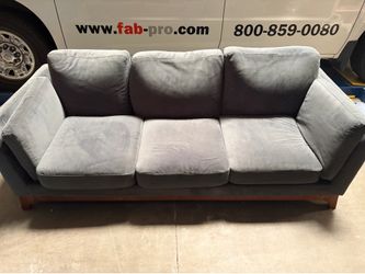 7ft Blue Sofa