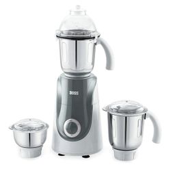 Boss Crown Wet & Dry Mixer Grinder Powerful 750W with 3 Stainless Steel Jars, 110V blender, grinder