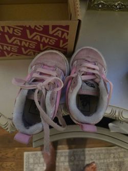 Vans Toddler Pink Suede Sneakers