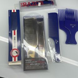 Barber Comb And Razor Bundle