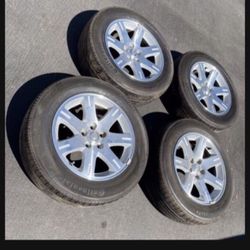 4 — 215/65r17 5x4.5 5x114.3 5x115 Chevy Impala Equinox Tacoma CR-V Kia Optima Accord Civic Camry Charger Chrysler 300 Wheels Rims Tires!!!!