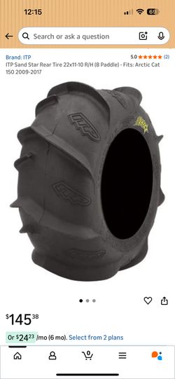 ITP Sand Star Paddle Tire 22x11-10