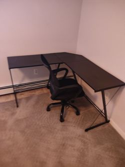 Desk with chair