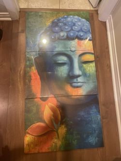 3 Piece Beautiful Buddha Painting 