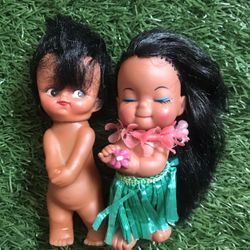 Vintage Hawaiian Dolls 
