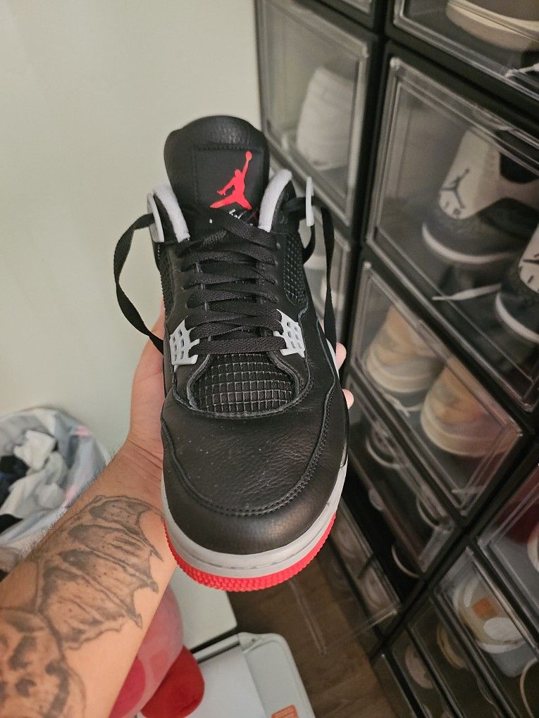 Mens Jordan 4 Bred Reimagined Size 11