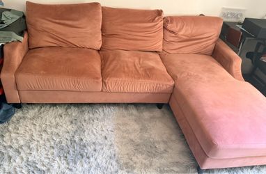 Off pink Couch $50 pick up by 7/27