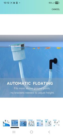 Floating Surface Skimmer For Above Ground Pools