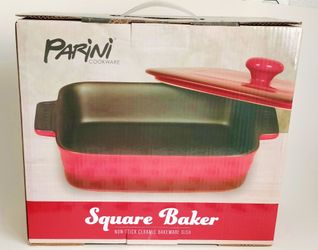 4 pc Parini Non-stick Ceramic Bakeware with Lids Set
