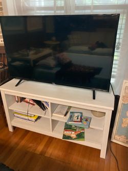 IKEA TV stand/bookshelf excellent shape $40 TV TCL Roku TV48 inches works perfectly both together $100