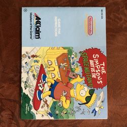 The Simpsons booklet NES