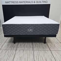 Queen Size Mattress Memory Foam Puffy Of 12” Inches Thick Firm New From Factory Wrapped in Plastic Same Day Delivery 