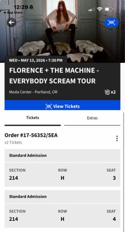 Florence + Machine - Everybody Scream Tour