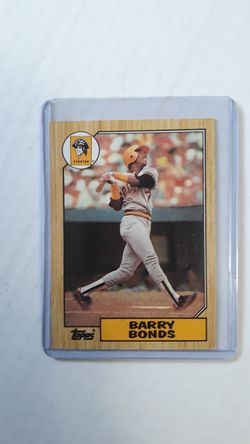 1987 Topps Barry Bonds RC.
