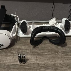 Meta quest 3s charging dock and head strap with custom head pad