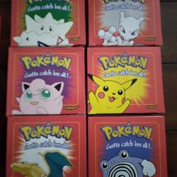 Pokemon 23K Gold Plated Trading Cards
1999 Limited Edition Set of 6 *Sealed in Box