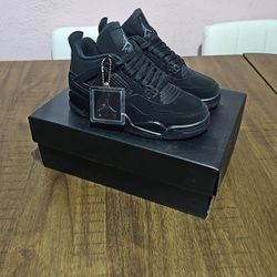 New Jordan 4 Black