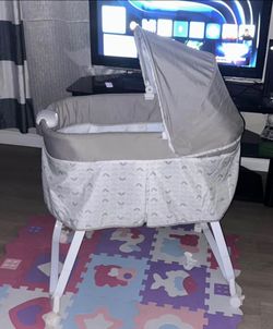 Crib ,twin bed and bassinet