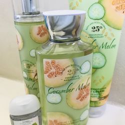 # 1 Seller! BATH & BODY WORKS🌼🍈🥒CUCUMBER MELON 🥒🍈🌼3pc set