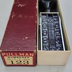 🏷️ Vintage Pullman Numberer Stamp PN #4-3 – Original Box