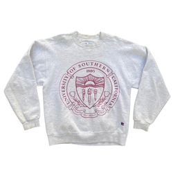 Vintage Russell Athletic USC College Crewneck Sweatshirt Size Large