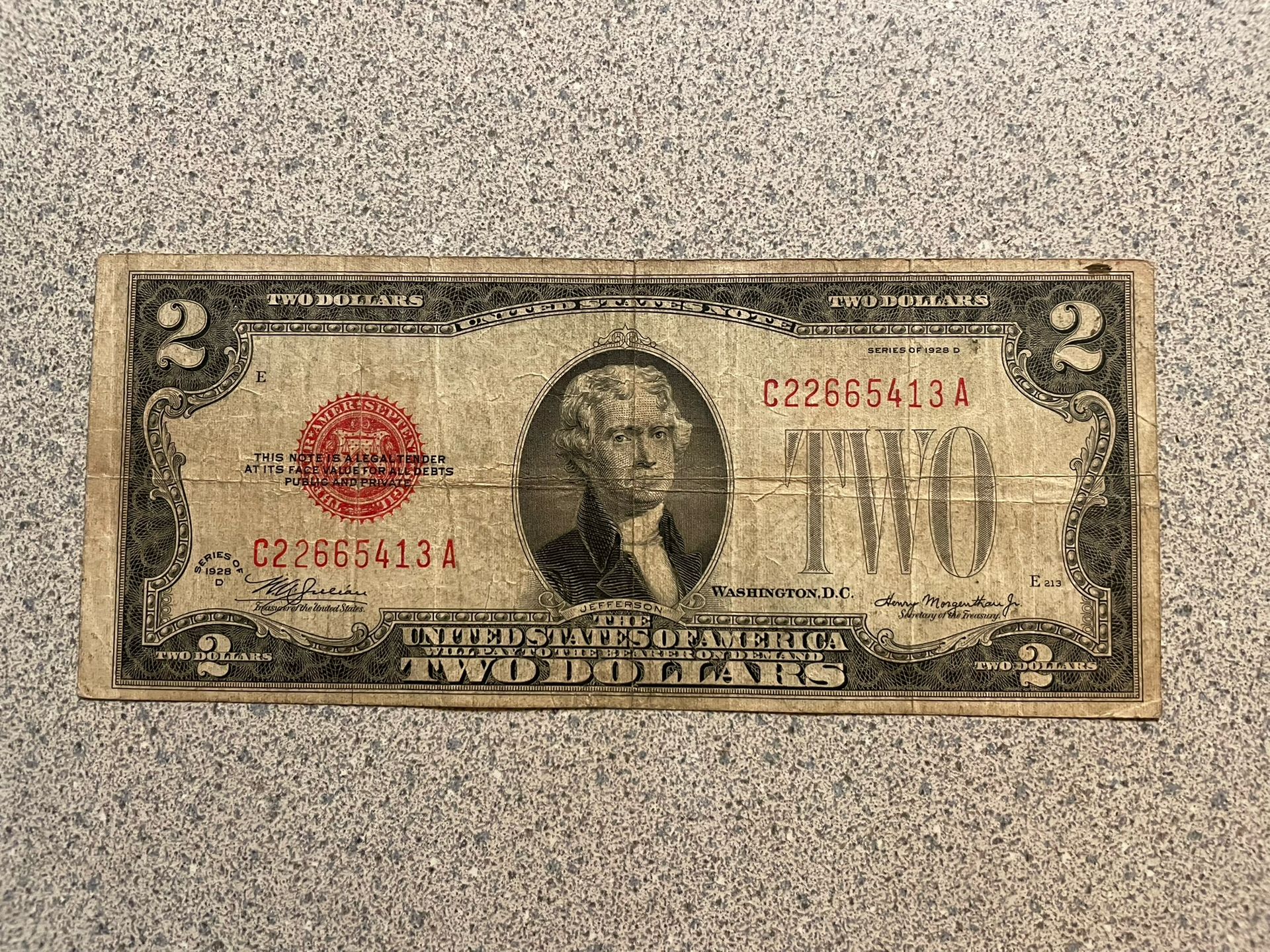 Billete Antiguo 1928😎
