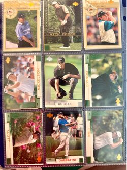 Golf Card Lot – Phil Mickelson, Sergio Garcia, Nick Faldo, Justin Leonard, Steve Stricker & More