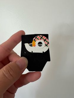 Tape Dispenser Novelty Pin Brooch